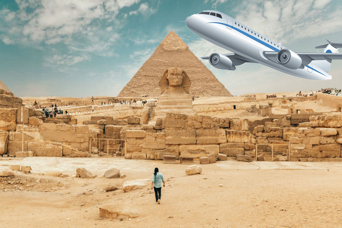 Hurghada nach Kairo und Pyramiden mit dem Flugzeug